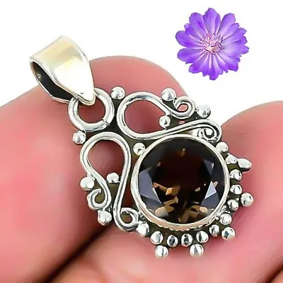 Smokey Quartz Pendant 925 Sterling Silver Handmade Silver Jewelry 1.60  • $7.35