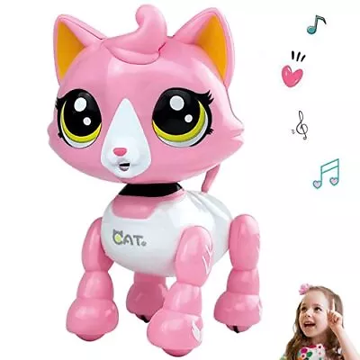 Amdohai Robot Cat Interactive Catty Toy Electronic Music Pet For Age 3 4 5 6 7 8 • $32.89