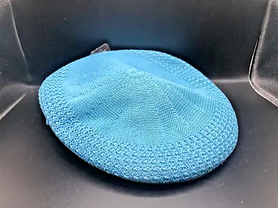 Men's Kangol Type Low Profile Visor Crochet Style Mesh Hat 100% Polyester Blue • $5.95