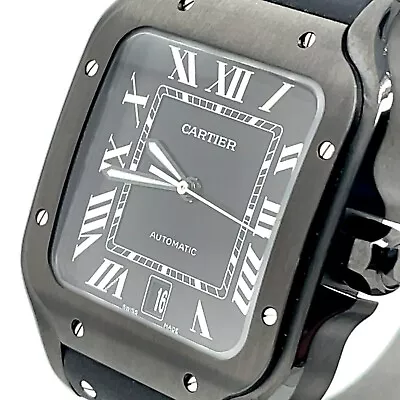 £6267.64 • Buy Cartier Santos De Cartier Steel & ADLC 39.8mm Watch WSSA0039