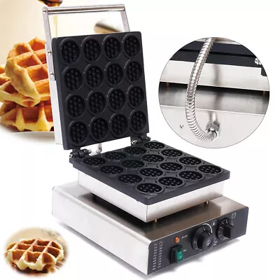 16-Grid Commercial Mini Waffle Maker 1750W Nonstick Electric Fast Waffle Making • $175