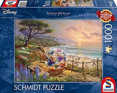 Thomas Kinkade: Disney Donald & Daisy A Duck Day Afternoon (1000Pc) Puzzle NEW • $55.26