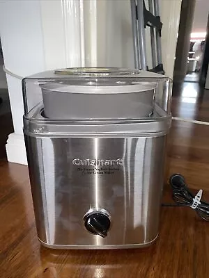 CUISINART ICE-30BCA Ice Cream/Yoghurt Maker 2 Litre - Stainless Steel Brand New • $130