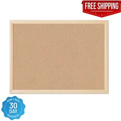 U Brands Cork Bulletin Board 17  X 23  Birch Frame 4973U.. • $8.34