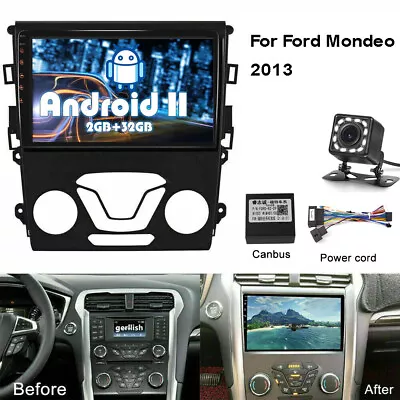 Android 11 Car GPS Navi Radio Stereo Player For Ford Fusion Mondeo 2013 32GB • $168.99
