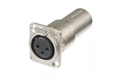 NA3FDM Female To Male Neutrik XLR Feedthrough Adaptor Socket To Plug • £9.50