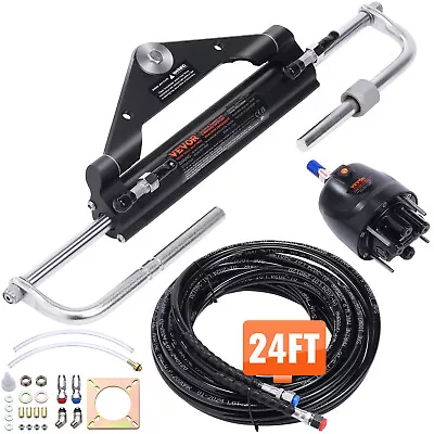 VEVOR Boat Hydraulic Steering System Kit Marine Outboard Steering 150HP Outboard • $361.98