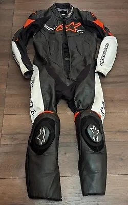Alpinestars Challenger V2 Leather Motorcycle Race Suit Red White Black 42/52 • $650