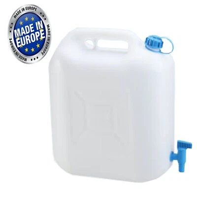 £15.99 • Buy 22 Litre Drinking Water Jerry Can Tap Food Safe PE Material Camping Caravan 20 L