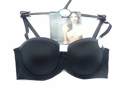 M & S Strapless Balcony Bra  5 Ways To Wear Sumptuously Soft Black Marks Spencer • £9.99