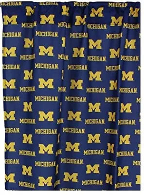 Michigan Wolverines NCAA Kids 63  Curtain Panel Set Of 2 - W230875190 • $54.95