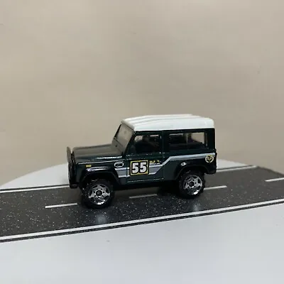 Matchbox Land Rover Ninety 90 Dark Green W/White Roof #55 Off-Road SUV 1:62 VGC • $8.89