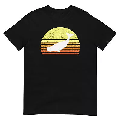 Beluga Whale Shirt Love Marine Mammals Retro Sunset Vintage Tee Unisex T-Shirt • $20.99