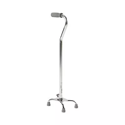 McKesson Chrome Steel Small Base Quad Cane 30 To 39  Height • $24.99