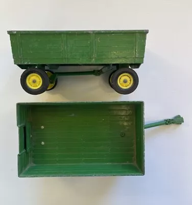 2 Vintage Ertl Diecast Green Farm Wagons With Opening Tail Gates 8  Long • $12.50
