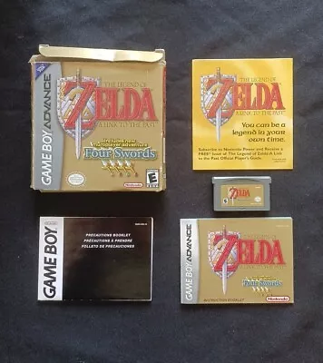 Legend Of Zelda: A Link To The Past Four Swords GBA Game Boy Advance COMPLETE  • $74