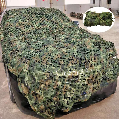 2-5M Heavy Duty Army Camo Netting Covers Hiding Outdoor Woodland Camouflage Net • £17.14