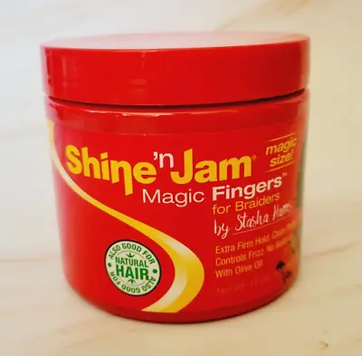 16oz Shine N Jam Magic Fingers For Braiders Extra Firm Holds Control Frizz • $25