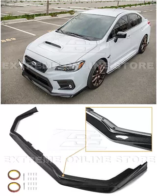 For 18-21 Subaru WRX STi VRS Style CARBON FIBER Front Bumper Lower Lip Splitter • $269.98