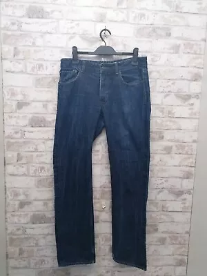 Lacoste Jeans Sport Dark Blue Straight Button Denim  Uk Men's W34 L34. • £25