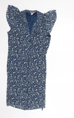 £8 • Buy H&M Womens Multicoloured Fair Isle Polyester Fit & Flare Size 6 Round Neck