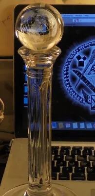 Masonic Crystal Column Alter Desk Globe World Earth Solomon Temple Illuminati 33 • $99.99