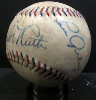 Babe Ruth And Lou Gehrig - Autographed Baseball - Beautiful High Quality Replica • $200