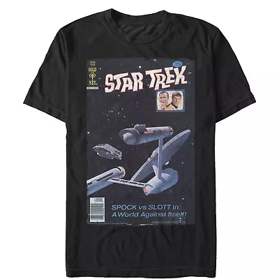 Men's Star Trek SPOCK Vs SLOTT In: A World Against Itself Comic Page T-Shirt • $21.99