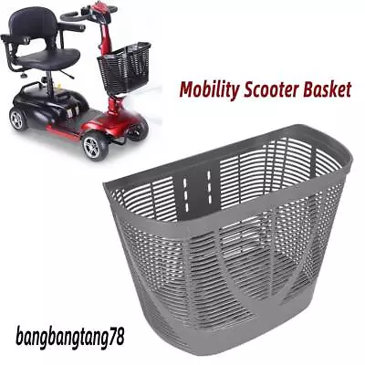 Mobility Scooter Basket Large Front Basket Wheelchair Basket Accs For Shopping • $13.99