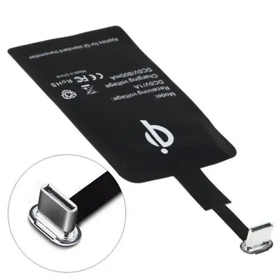 For Android Type C USB Wireless Charger Receiver Adaptor Charging Module Fast Wa • £4.60