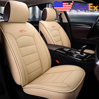 Design Beige Car Auto Leather Seat Covers Set For Mazda 3 6 CX-5 CX-7 Universal • $59.95