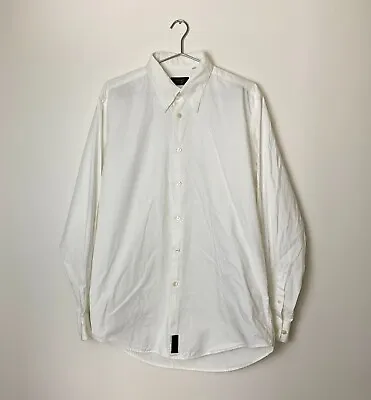 Vintage [ VERSACE Classic V2 ] Size M Crisp White Casual Shirt Mens 100% Cotton • $119.95