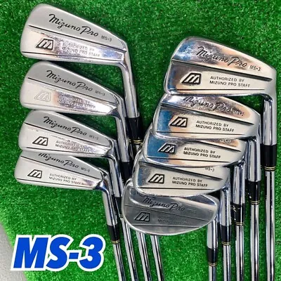 Mizuno MS3 Iron Set #3-PwSw(9Clubs) / UCV Super Steel / Flex:R • $158.99