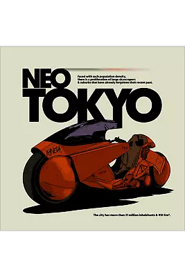 Akira Neo Tokyo 24x24 By CranioDsgn Ltd Edition X/50 Poster Print Mondo MINT Art • $95