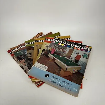 LOT OF 7 WORKBENCH MAGAZINES 1960s VINTAGE WOODWORKING HOME BUILDING CRAFTS • $14.98