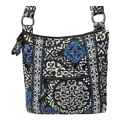 Vera Bradley Hipster Canterberry Cobalt Crossbody Purse Shoulder Bag Adjustable • $24.97