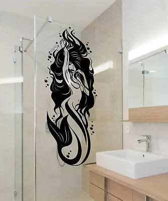 Vinyl Wall Decal Sexy Naked Mermaid Girl Bathroom Decor Stickers (3555ig) • $27.99