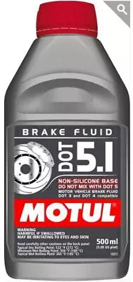 Motul 100951 Dot 5.1 Brake Fluid - 500ml • $10.16