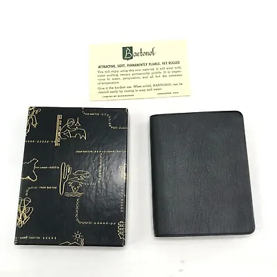 Vintage Bartonol Card Holder Vinyl NOS Business Credit Card Photo Shaw-Barton • $18