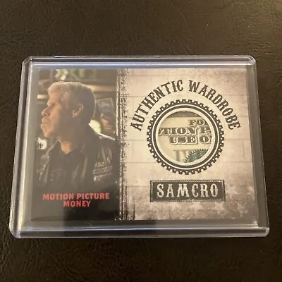 Motion Picture Money  Relic/prop Card #p01  Sons Of Anarchy Seasons 1-3 • $100