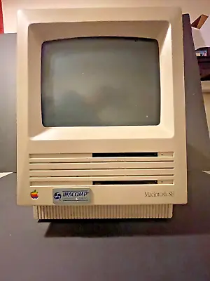 Vintage Apple Macintosh SE Computer M5010 1Mb RAM (2) FDD CLASSIC INACOMP • $249