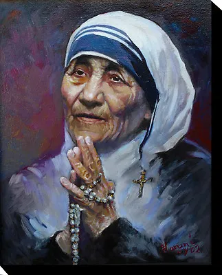 Mother Teresa. Brand New Original Giclee Print On Gallery Wrapped Canvas By Star • $58