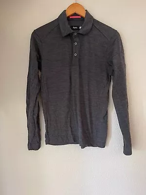 Rapha Womens Merino Wool Long Sleeve Polo Grey Size XS (6-8) • $17.99