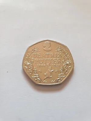 £0.60 • Buy Beatrix Potter 1866-1943 50p Fifty Pence Coin 2016 Circulated