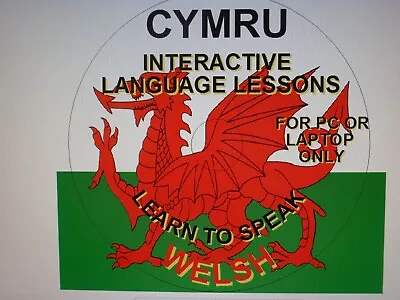 Learn To Speak Welsh Interactive Disc For P.c. And Laptop Only • £3.50