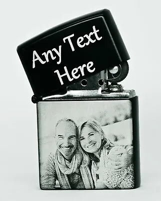 £14.99 • Buy Personalised Photo Name & Text Laser Engraved Lighter Customised Christmas Gift