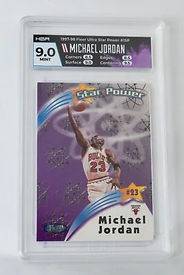 1997-98 Michael Jordan Fleer Ultra Star Power #SP1 HGA 9 MINT Free Ship • $125