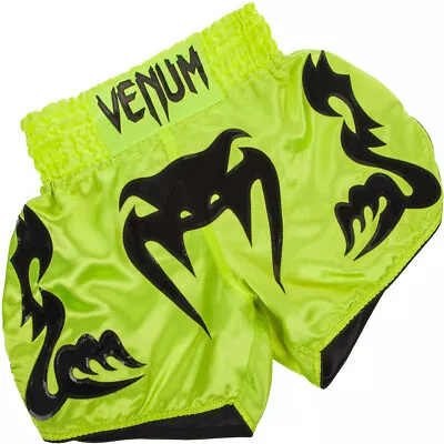 Venum Bangkok Inferno Muay Thai Shorts - Neo Yellow • $39.99