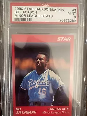 1990 Star Bo Jackson #3 Minor League Stats PSA 9 Pop 2 RARE! • $60