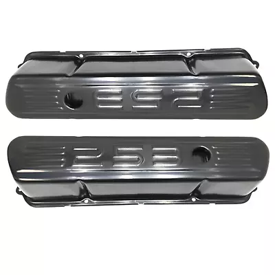 Holden V8 253 Logo Embossed Black Rocker Valve Covers • $89.50